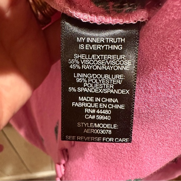 AFRM PINK WITH GREEN DITZY FLORAL PUFF SLEEVE LONG SLEEVE BODYSUIT SIZE SMALL - Picture 6 of 8